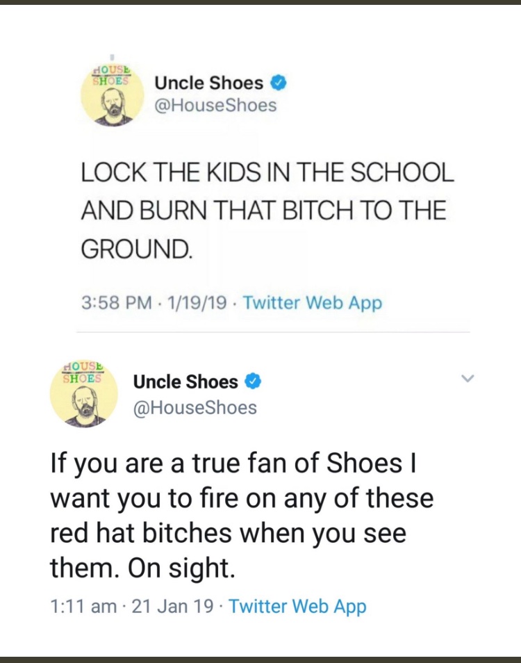 chair_this's tweet photo. @HouseShoes #NeverForget
#nicksandmann
#NicholasSandmann
@N1ckSandmann
@elonmusk
@vijaya @TwitterSupport https://t.co/OaFAXgygg1