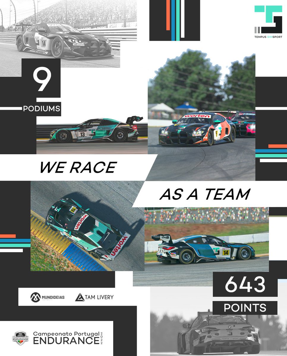 We pushed hard since day 1 of the Portuguese Endurance Championship. Best team overall!

We will keep pushing in 2023 and we will be stronger with all your support!

Thanks everyone for being part of this team! 🏁😊