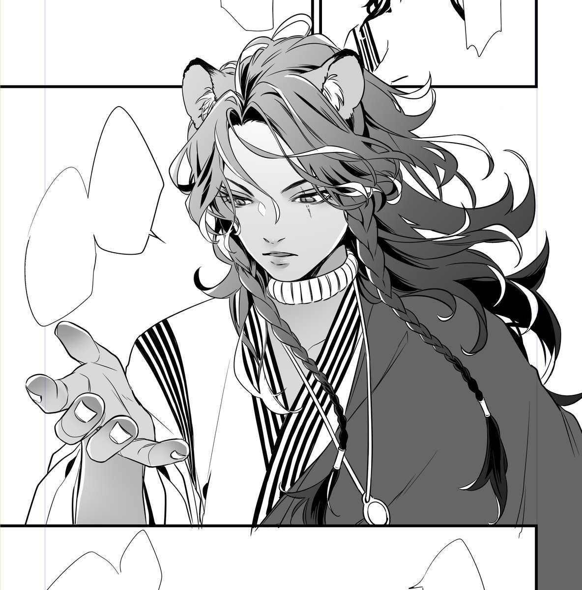 描きかけだけど、進捗レ先輩 