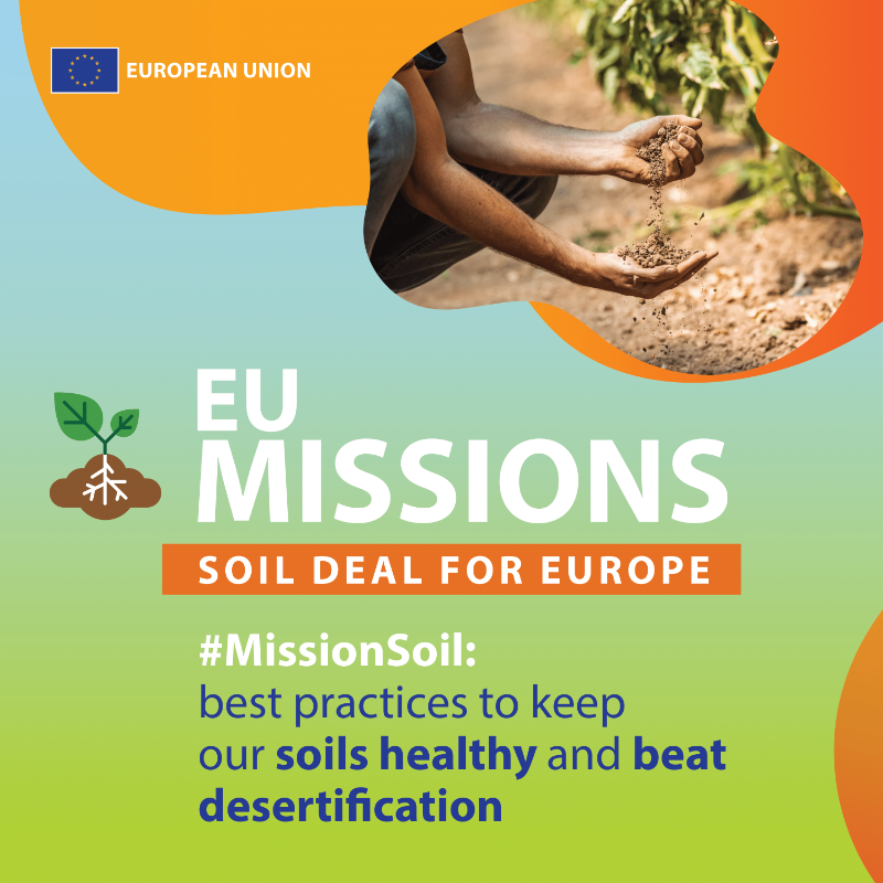 EU_Commission's tweet photo. Today is #WorldSoilDay.

In Europe, in less than a decade, the area of land at risk of desertification has increased by the equivalent of the size of Greece and Slovakia combined.

🌱Our #MissionSoil leads the transition towards healthy soils and aims to reduce desertification ↓