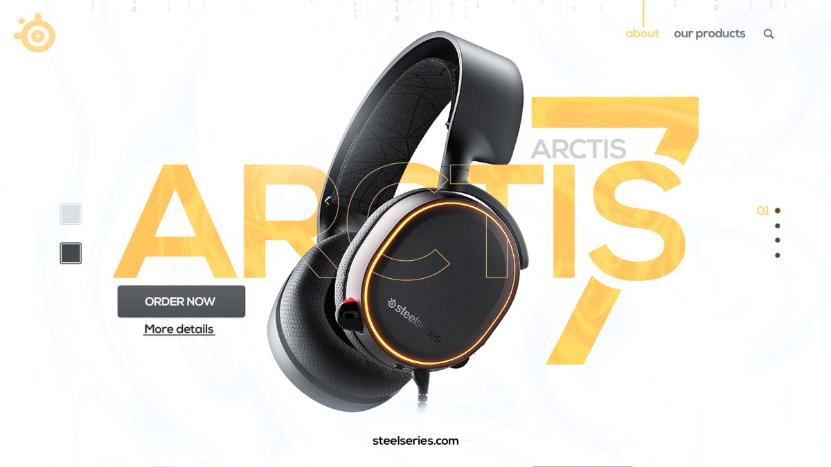 SilenceGraph's tweet image. Landing page 🎧@SteelSeries 
Full project behance.net/gallery/158473…