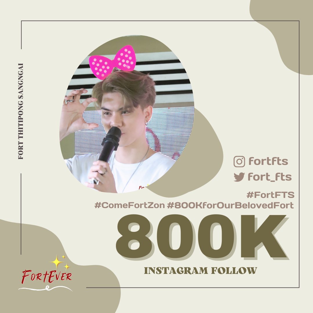 FortEver_'s tweet photo. 221204 ( •̤ᴗ•̤ )💕 800K Instagram’s followers
⋆⸜♡⸝⋆| @fort_fts
We'll continue to walk with you.
#800KforOurLovedFort ♥️
#ComeFortZon #FortFTS #FortEver https://t.co/UxfFnwBteo