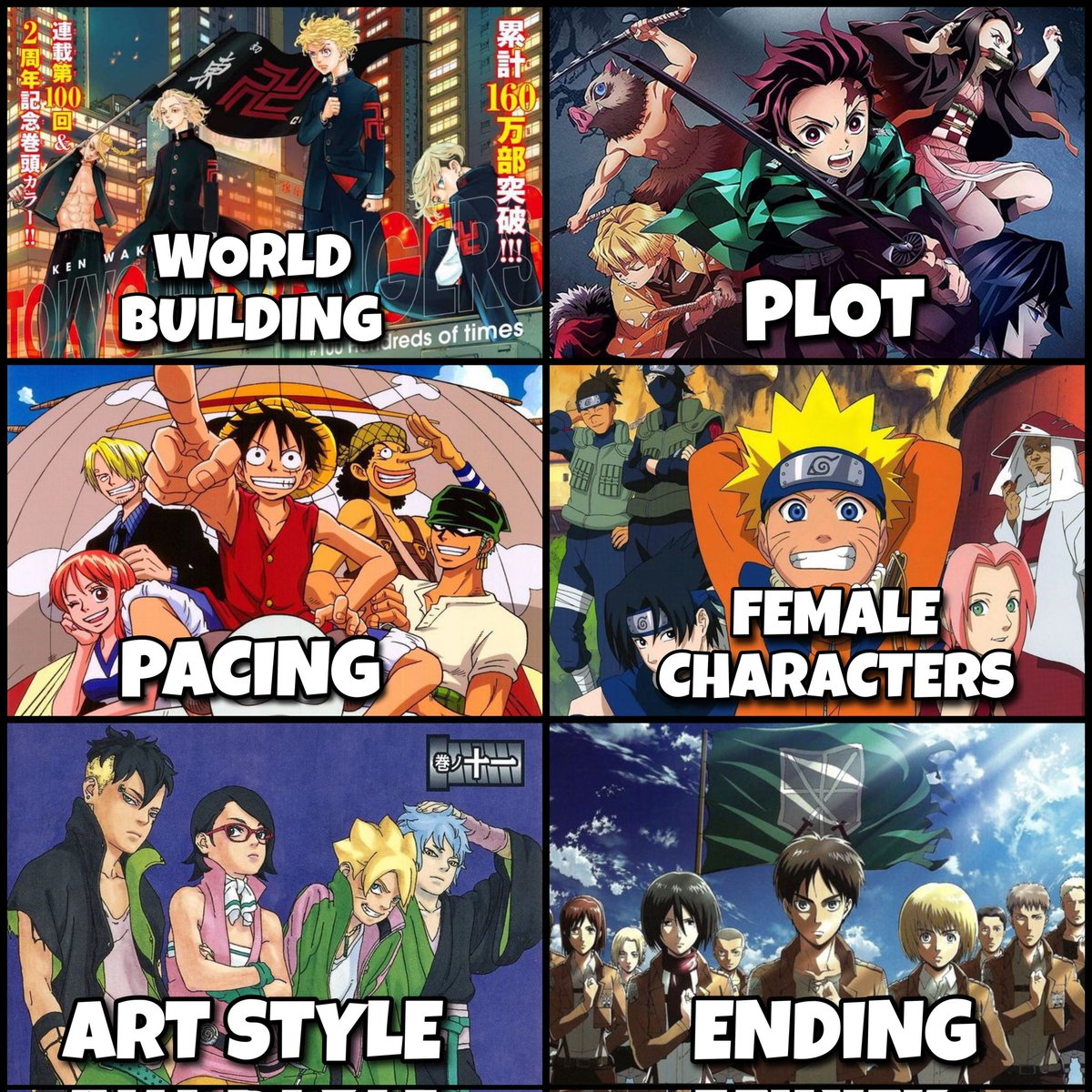 mugiwaraxe's tweet image. Anime/manga with best