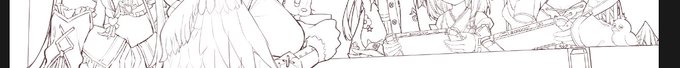 線画まで行けなかったけどラフ終えたのでおやすm 