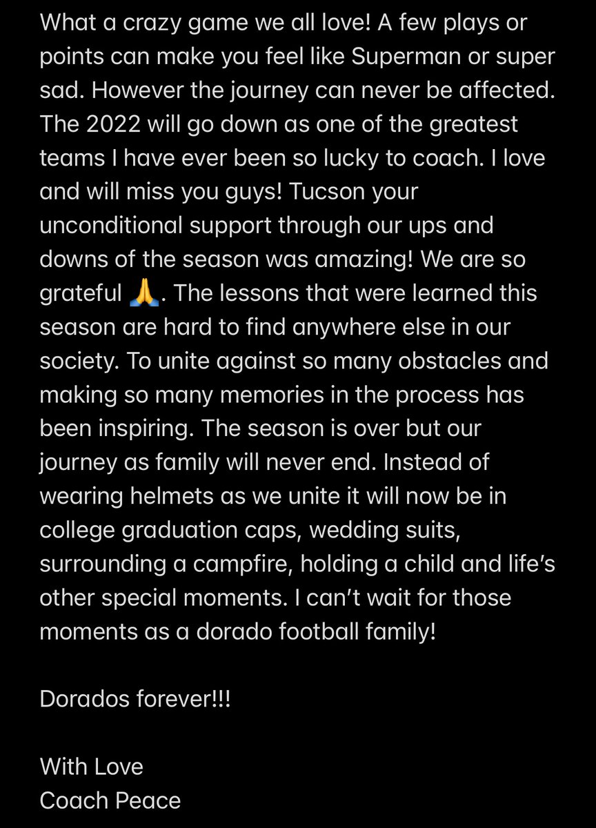 The support from the whole city of Tucson for the 2022 Dorados was so amazing!! Thank you ALL! #doradosforever