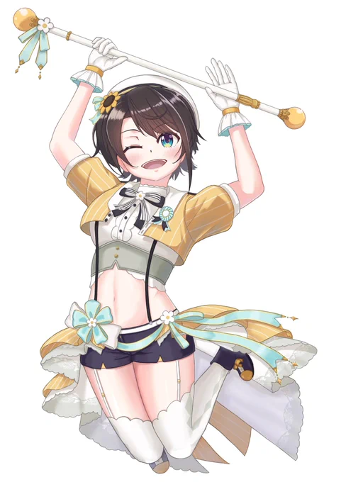 背景なしと透過Ver.#プロテインザスバル#大空スバル4周年 
