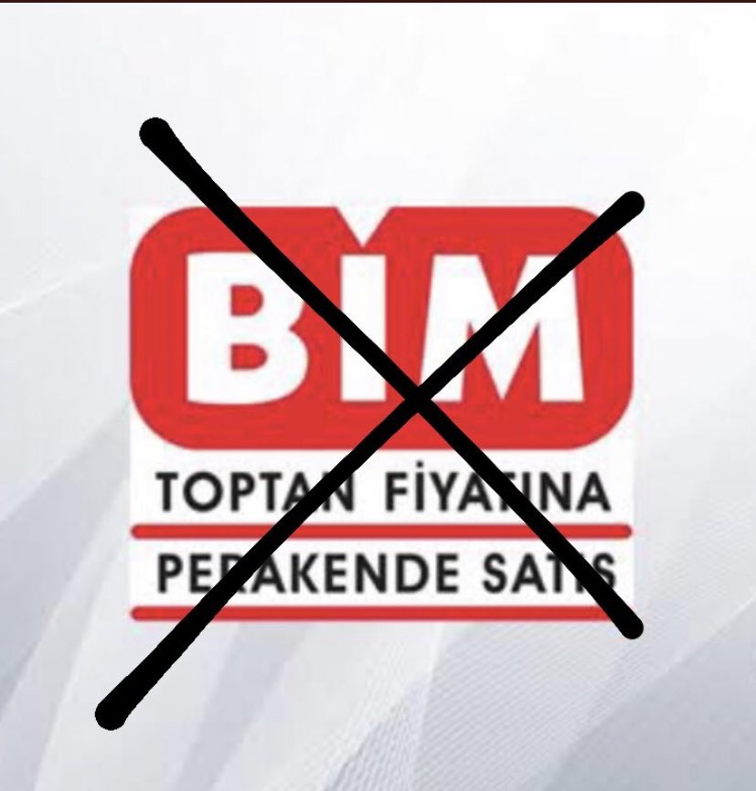 1995 yolunda kurulmuş Bim
Biz bu ülkenin temel taşıyız diye bağırarak biz gidersek ülke biter diye tehdit ediyor.
Almanya’da Aldi ve Lidl diye bu şekilde marketler var hiç bir zaman devletine rest çekmedi aksine pandemide kar oranını düşürdüler!!
 #BimdenAlısVerisYapma