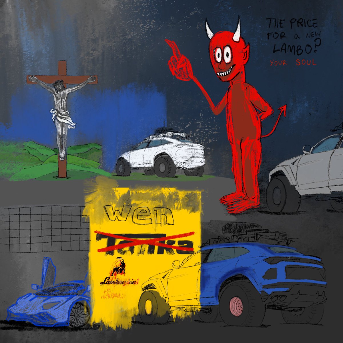 Aye we did. We hit 69 likes, wen lambo editions will drop 2day hehe