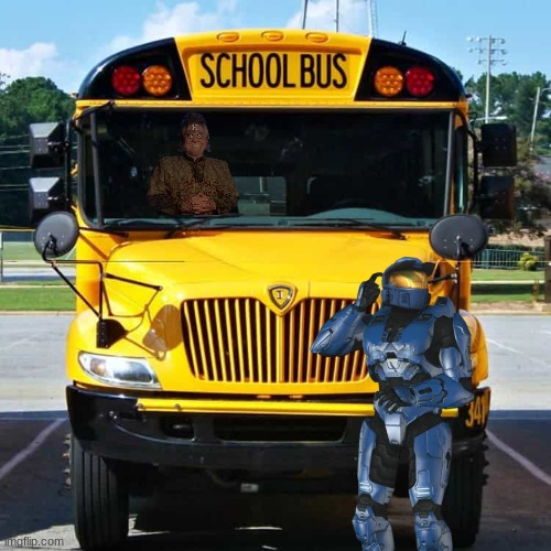 Lots47's tweet photo. #gowrix #schoolbus #caboose #redvsblue https://t.co/XJi3RQhXys