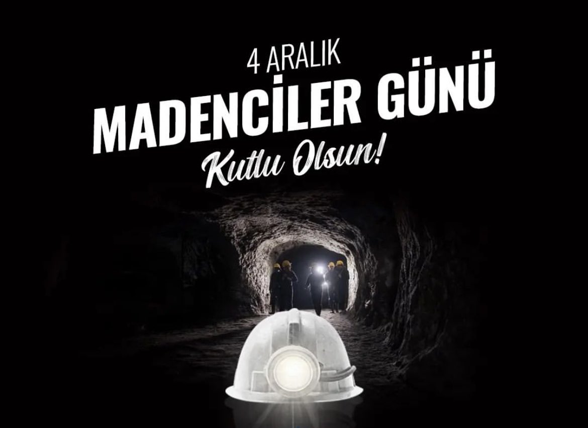 Emek ve alın terleri ile hayatımıza değer katan tüm madencilerimizin 4 Aralık #DünyaMadencilerGünü’nü kutluyor, maden kazalarında hayatını kaybeden kardeşlerimizi rahmetle anıyorum.
Mekanları cennet olsun.