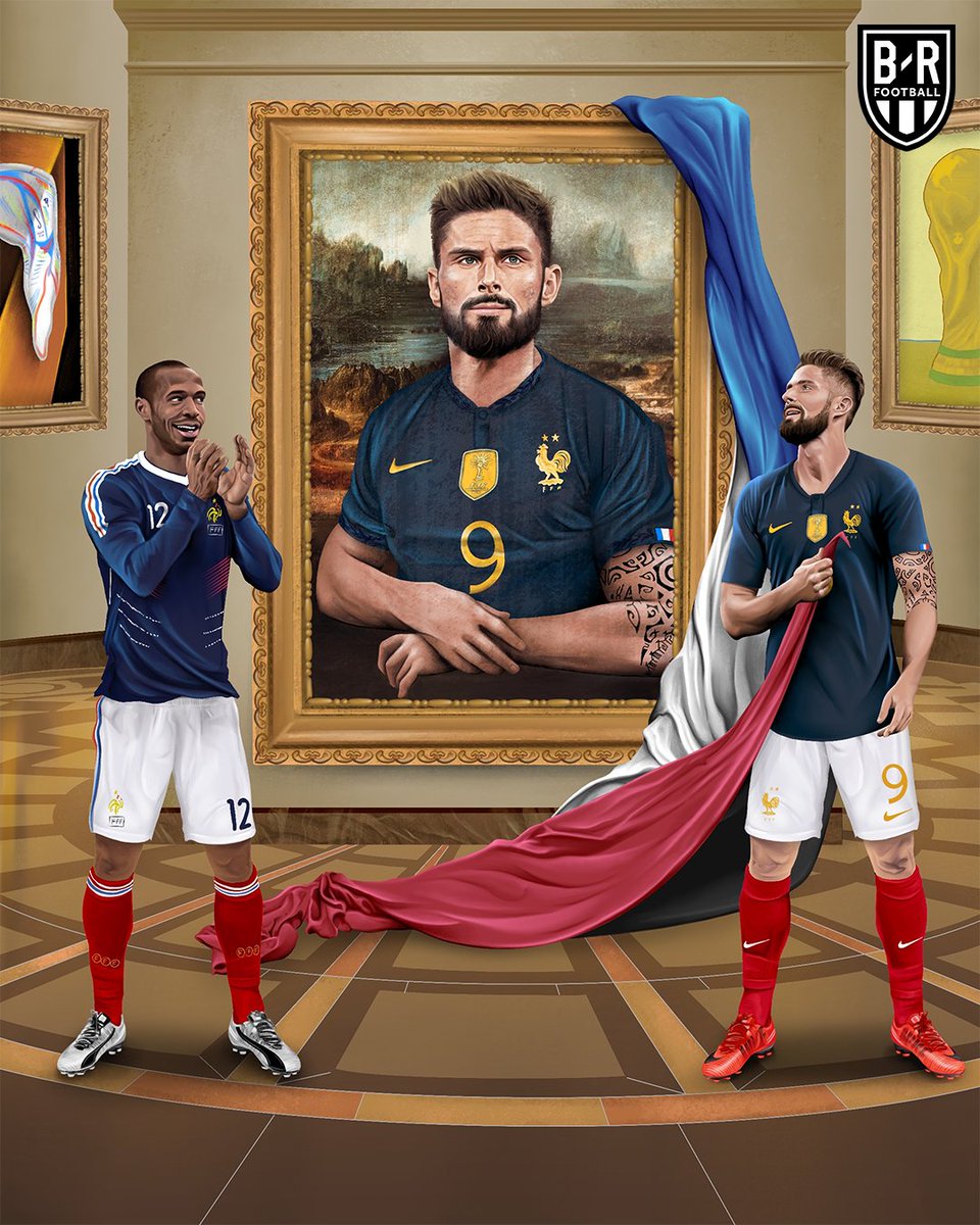 OLIVIER GIROUD BECOMES FRANCE’S ALL-TIME TOP SCORER (52) 🎨