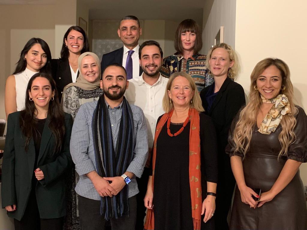 CSparre's tweet photo. Inspiring dialogue on Youth, Peace and Security together w @FBAFolke, experts fm the MENA region & colleagues fm #UN & #EU. Listening, learning, expanding knowledge & perspectives. Want to know more about FBA & #YPS? Check: https://t.co/Kl5nfb6lkd & https://t.co/w1rZWNBPV1 https://t.co/HkGsihkrMq