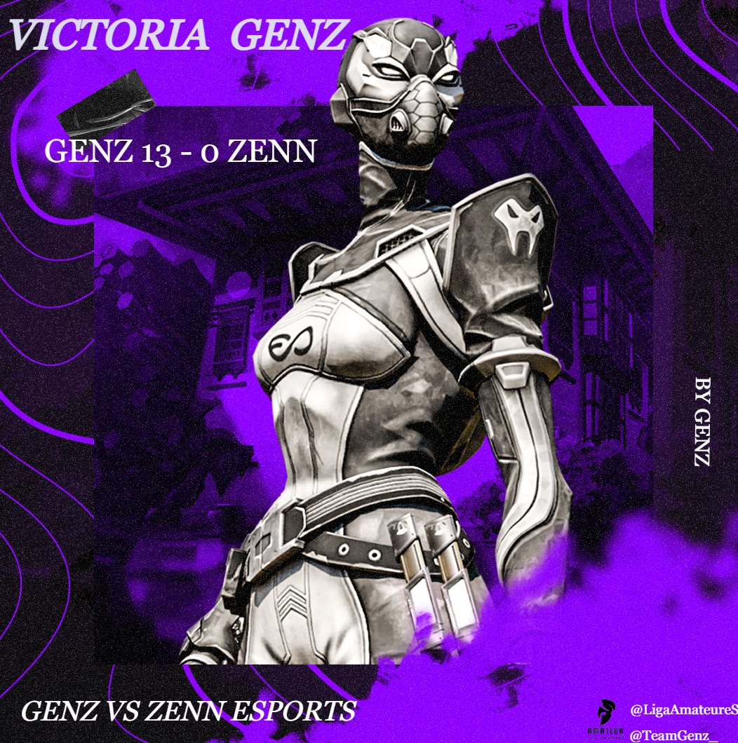 VICTORIA DE GENZ 13 - 0 ZENN ESPORTS

ZENN no se ha presentado, entonces resulta en una victoria absoluta en favor a GENZ.
