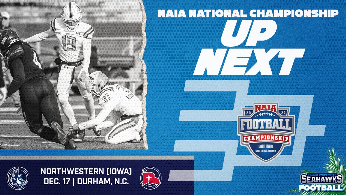 𝗗𝘂𝗿𝗵𝗮𝗺 𝗦𝗼𝘂𝗻𝗱𝘀 𝗟𝗼𝘃𝗲𝗹𝘆 𝗧𝗵𝗶𝘀 𝗧𝗶𝗺𝗲 𝗼𝗳 𝗬𝗲𝗮𝗿

🏈 #NAIAFootball National Title on the Line December 17!!! 

See you there!

#DefendtheBeach #SeahawkFast