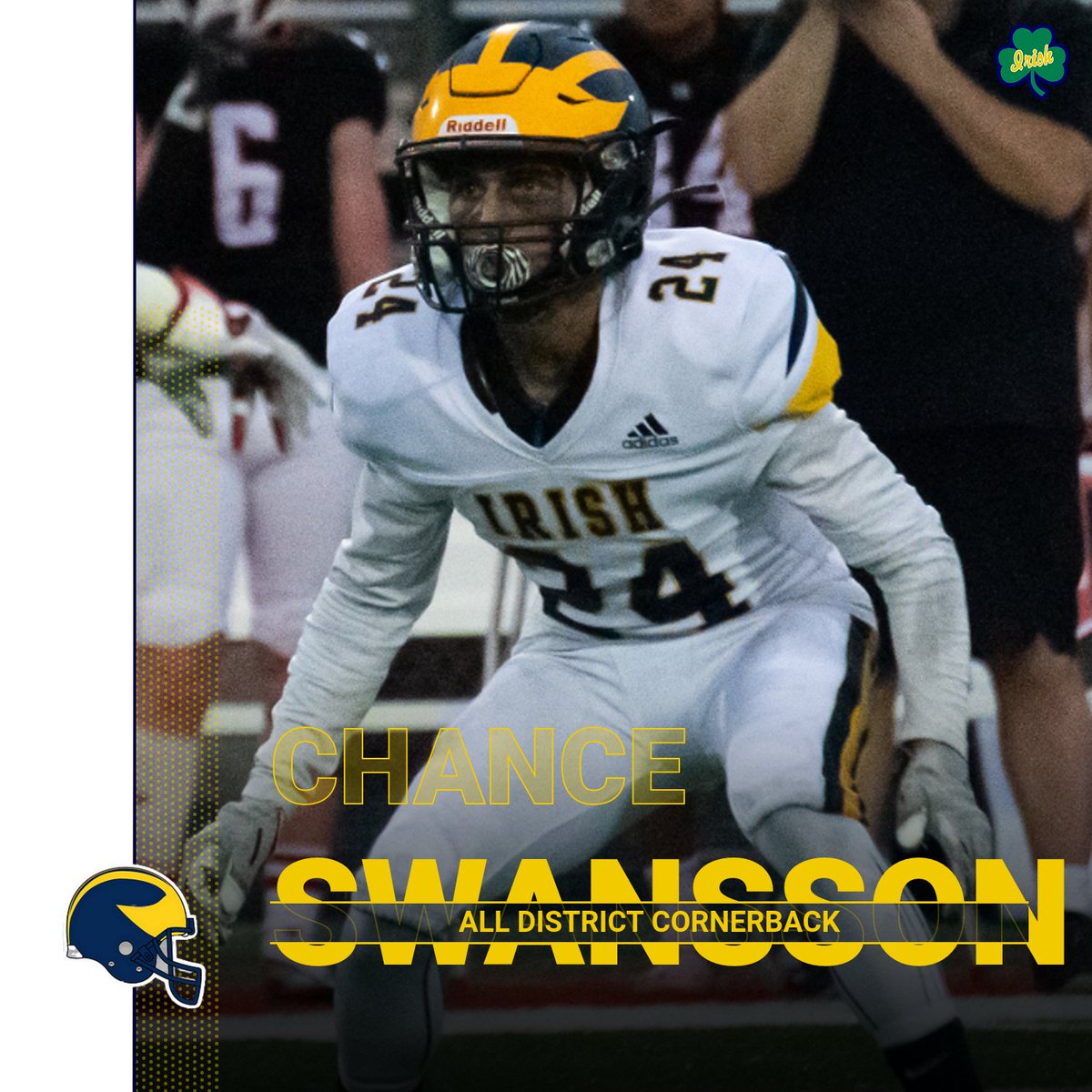 All-District Cornerback @swanssonchance