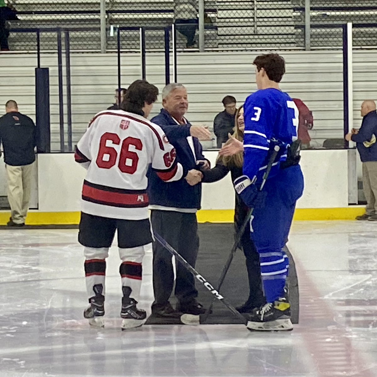Puck drop honoring our brother Thomas Knox.
