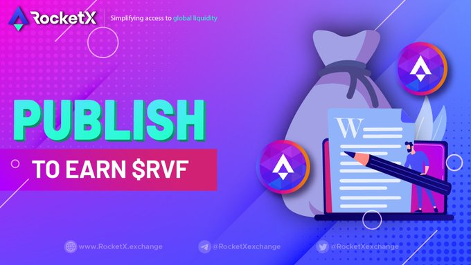 RocketXexchange's tweet photo. 📢 We are happy to launch P2E #competition (Publish 2 Earn)!

💰Win $500 worth of $RVF
✅ Re-tweet &amp; follow
✅ Publish content on any media to amplify RocketX
👉 Submit your entry here: 
https://t.co/YGI7CisBEf
Read more details here: https://t.co/cD6Bfqp6g4

#rewards #P2E https://t.co/3OGs7PyaJE