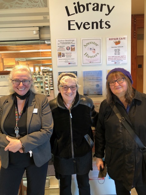winonakent's tweet photo. Yesterday I joined Marion Crook at the Sechelt Public Library to help her launch her latest book, Danger in Edinburgh (writing as Emma Dakin).  It was a lovely day, and so wonderful to see my friends and Marion's friends, and to catch up on conversations! https://t.co/exQNXqU3HQ