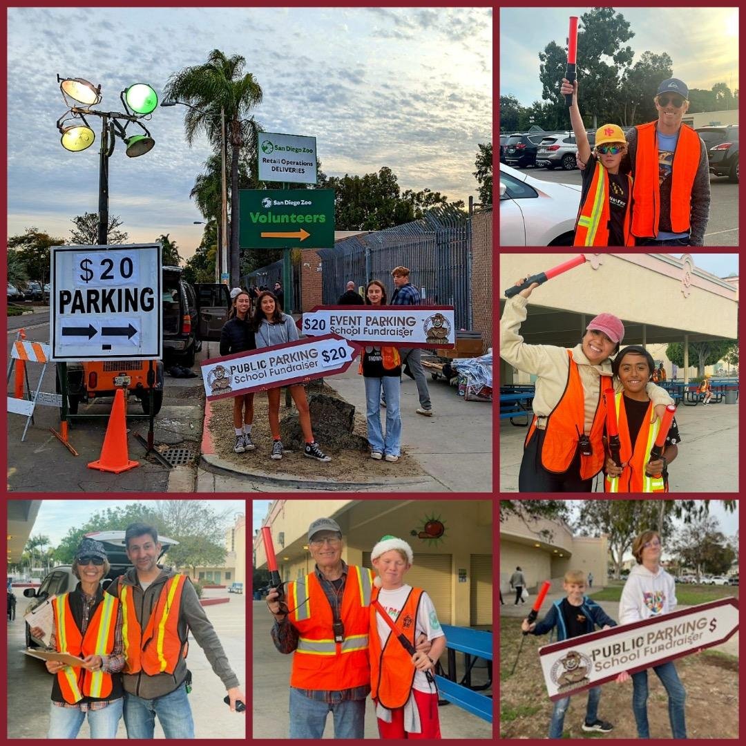 Huge Thanks to our Roosevelt Volunteers who dedicated their time to the RooFriends Dec Nights Parking Fundraiser!!