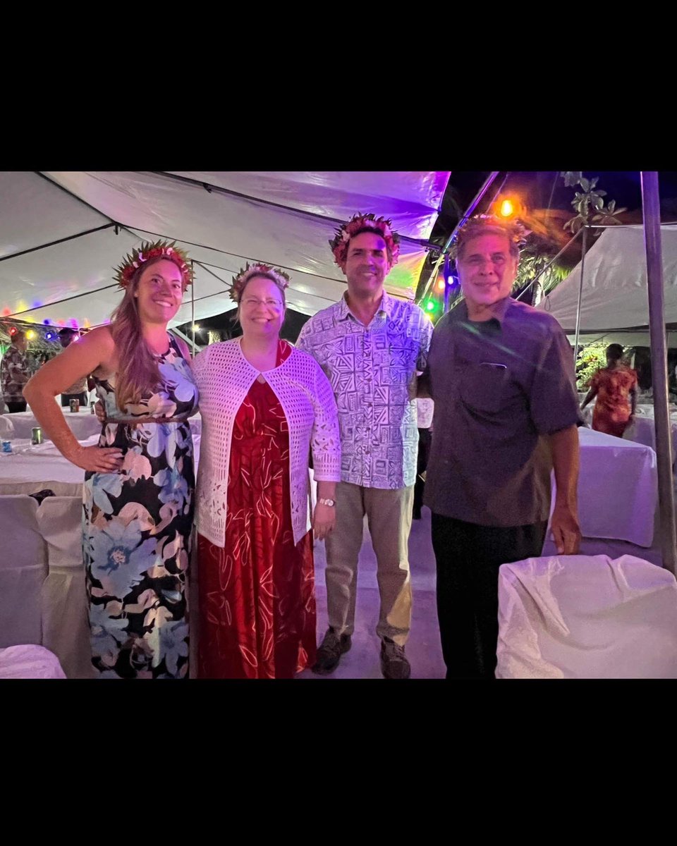 History_Flight's tweet photo. History Flight had the honor of being invited to dinner as guests of the President of Kiribati, as Kiribati welcomed the new USA Ambassador, Marie Damour!

@usembassysuva @dodpaa 

#historyflight #dpaa #hjf #usembassysuva #powmia #ww2 #pacific #findingthefallen #usa https://t.co/lJUozZSi8e