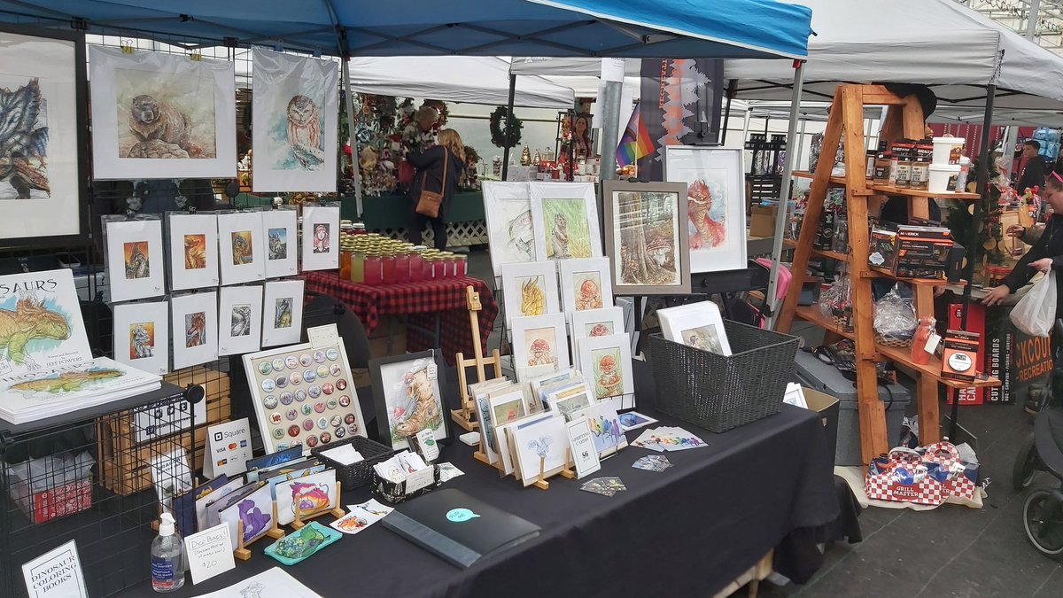 jpowersart's tweet photo. I'm at Bluegrass Garden Centre today for the holiday gift market! Come check out new watercolors, Geeky gifts, and more!
#reddeerevents #craftmarket #bluegrassgardencentre https://t.co/KVuYntuWaM