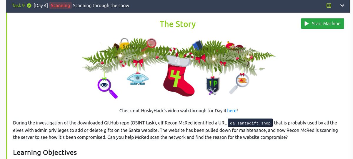 hasibbadon's tweet photo. Advent of Cyber 2022 Day 04 [ #COMPLETED ] 

TOPIC: (Scanning) 
 
Scanning through the snow : [ https://t.co/AeGvJuXTYX ]

via @tryhackme

@hasibbadon

.
#hasibbadon #Hasib_Badon #tryhackme #adventofcyber https://t.co/STOCLVIqeo