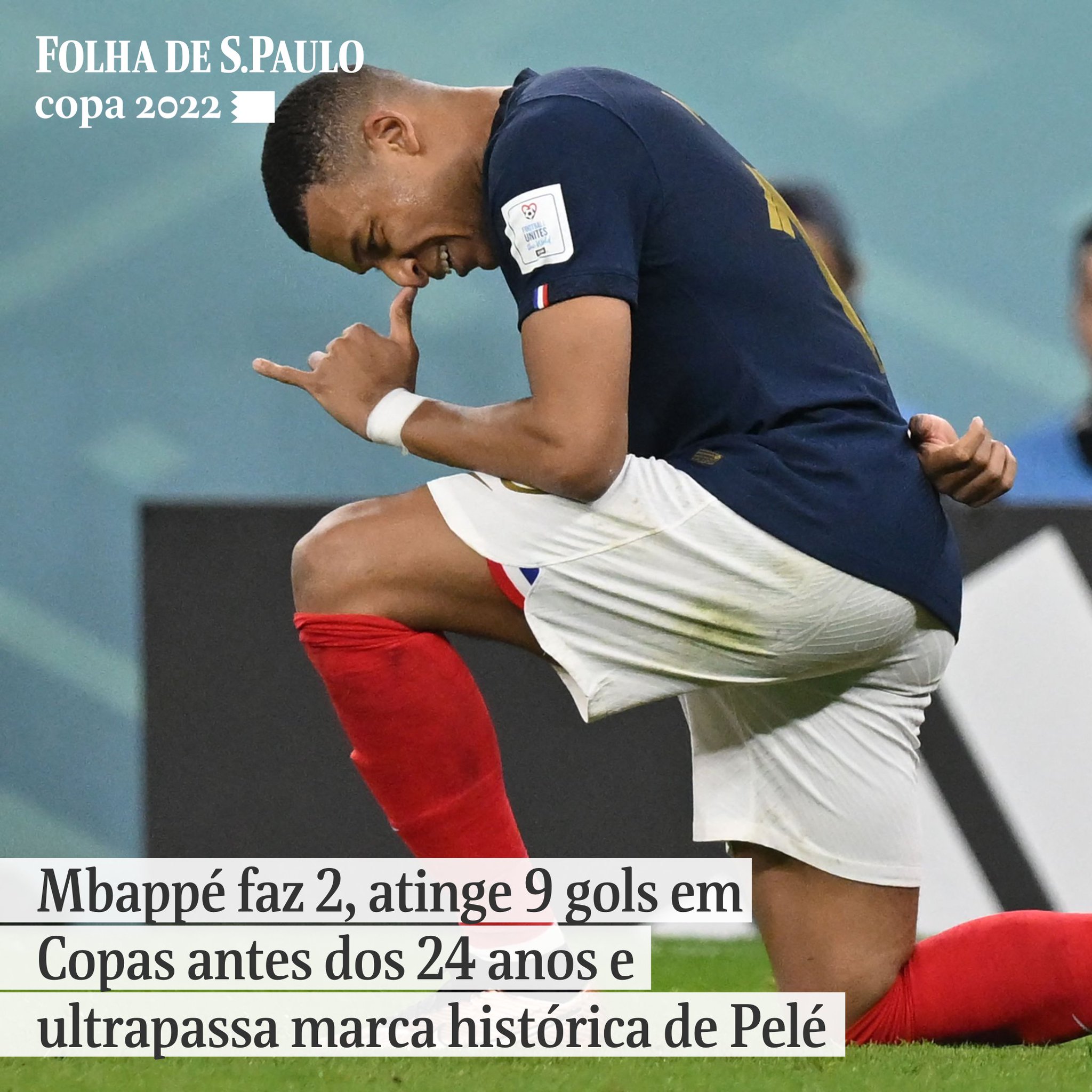 Mbappé ultrapassa Pelé em número de gols em finais de Copa do Mundo