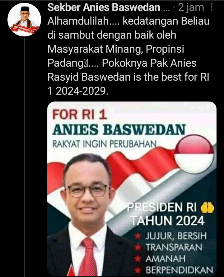 Posting politik sembako sindir ganjar,  trus dibalas bahwa junjungan nya juga kasih sembako DIHAPUS. Sekarang buat cuitan Provinsi Padang. Sejak kapan ya Padang jadi Provinsi...?? Saking nafsunya buat cuitan...😁😁😁😁.