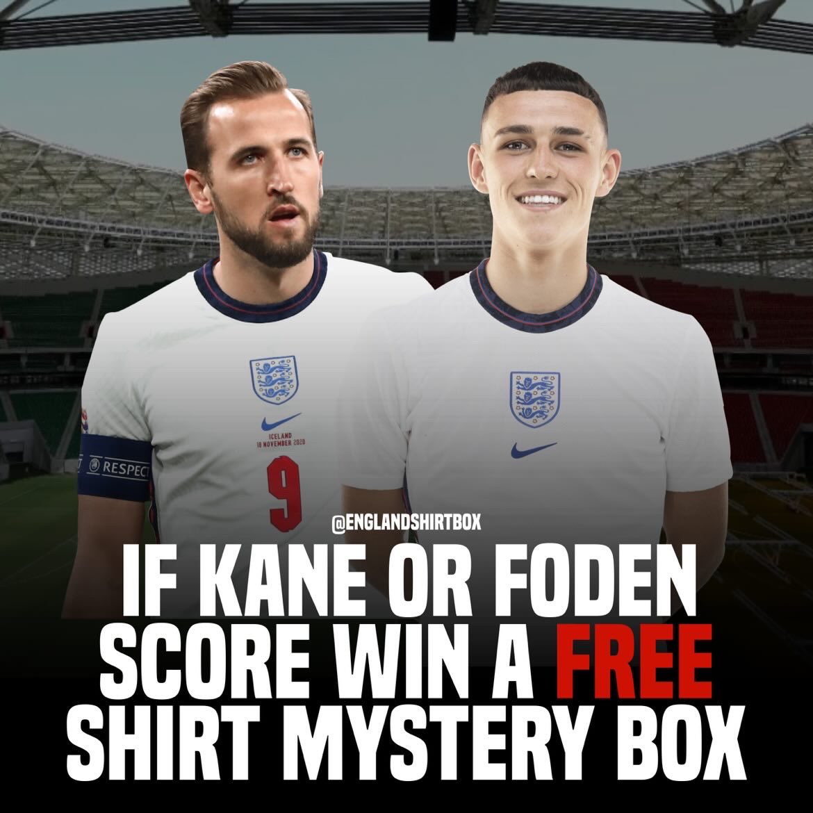 englandshirtbox's tweet photo. GIVEAWAY 🚨

If Kane or Foden SCORE against Senegal, we will giveaway a Retro England Shirt Mystery Box 👕📦

To enter:
-Follow @englandshirtbox 🏴󠁧󠁢󠁥󠁮󠁧󠁿
-Retweet this tweet🔁

🚨Website RESTOCK at 6PM 🚨

https://t.co/QztdmeghWP 👈

Good luck! 🏆 https://t.co/BZevh0pAls