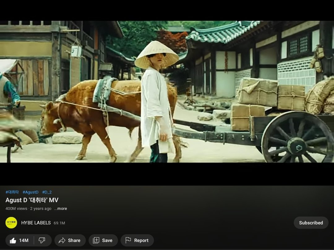 sugamusicals's tweet image. AgustD's self written, self composed and self produced song Daechwita has surpassed 400 MILLION views on YouTube !

CONGRATS AGUST D
DAECHWITA 400M VIEWS
#Daecwhita400MViews