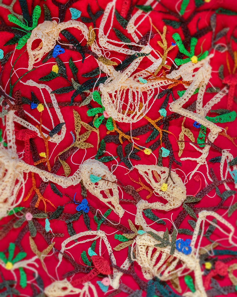 Last chance to see @mortalmachinegallery’s booth (A15) at <a href="/scopeartshow/">SCOPE Art Show</a> - I’m always floored when a gallery takes my work to Miami. Mortal Machine consistently transforms the space in an engaging + immersive way. I’m honored to be a part of their curation. Thanks guys.