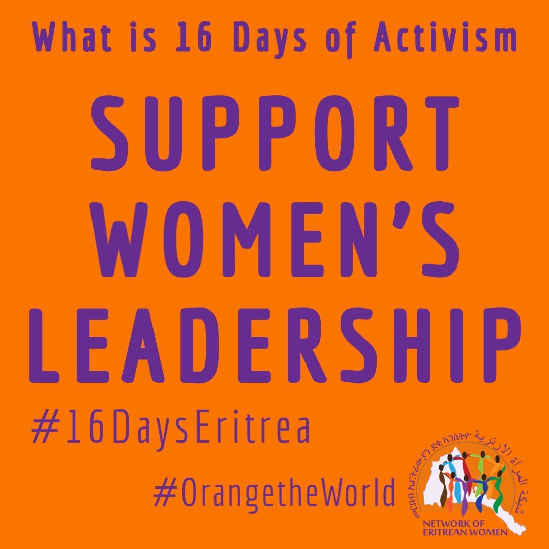 NetworkEriWomen's tweet photo. #16Days of Activism against Gender-based violence.

#16Days
#16DaysEritrea
#16daysofactivism 
#16daysofactivismagainstgenderbasedviolence https://t.co/Atpcz970C0