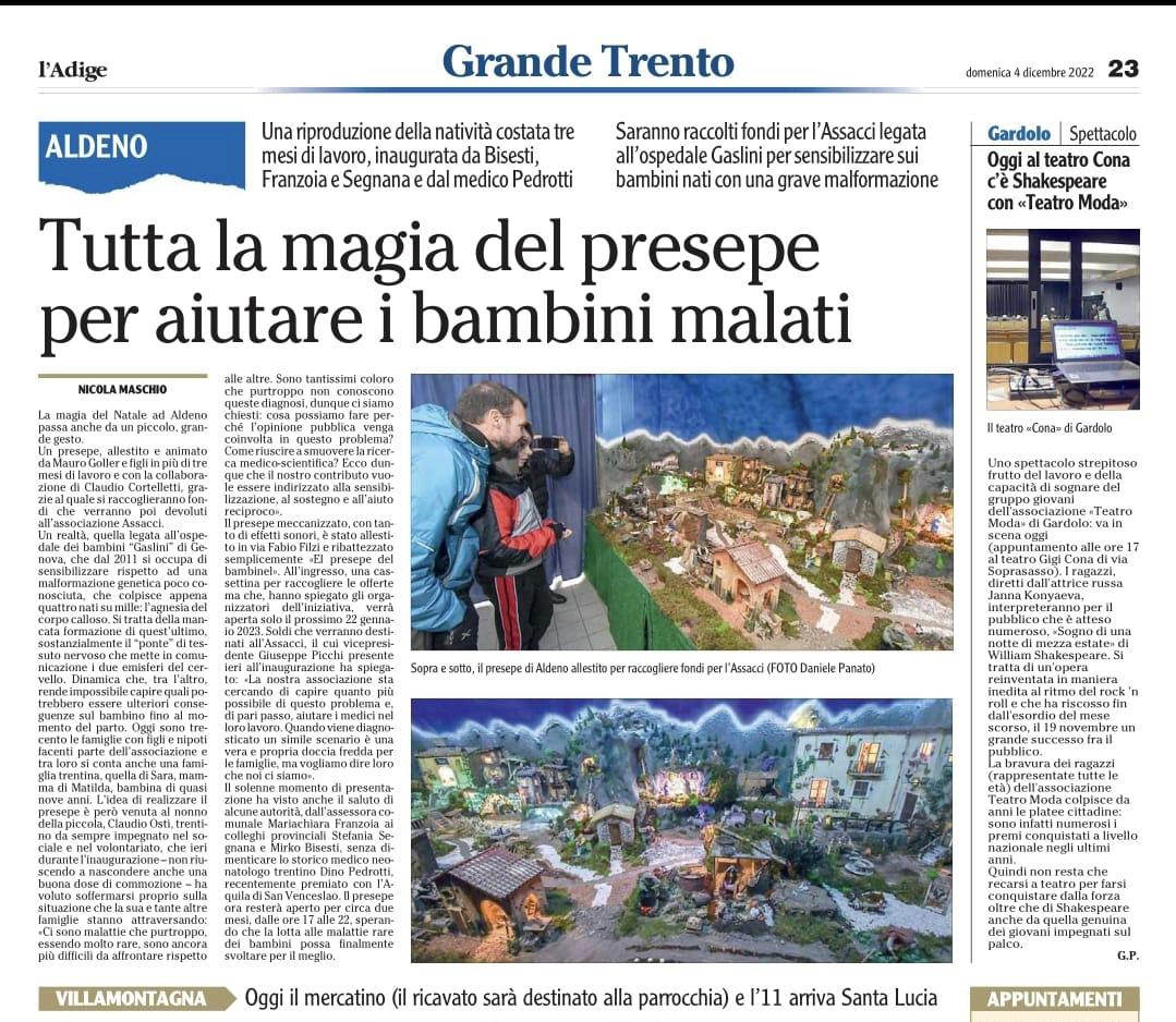 E da l'Adige di oggi, 4 dicembre