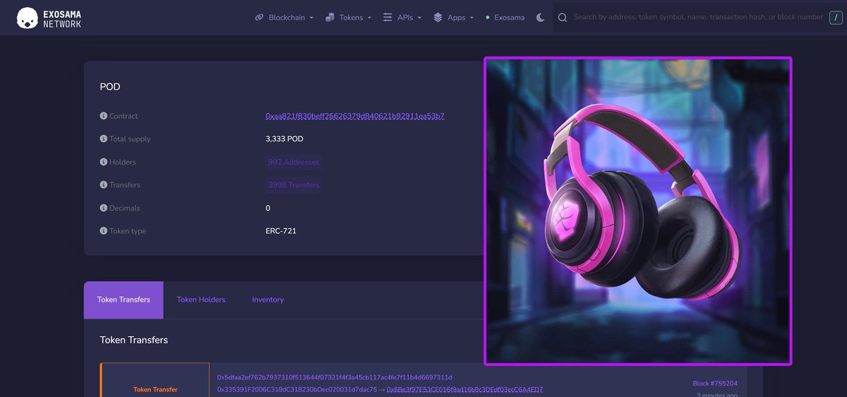 1/

Moonsama is changing the game when it comes to NFT utility. Here's an example. 

This week, the first major NFT collection has been minted on Exosama Network $SAMA. 

Our collab NFT w/ the amazing <a href="/jointhepressure/">PUBLIC PRESSURE</a> that intends to unlock Music utility in the multiverse.