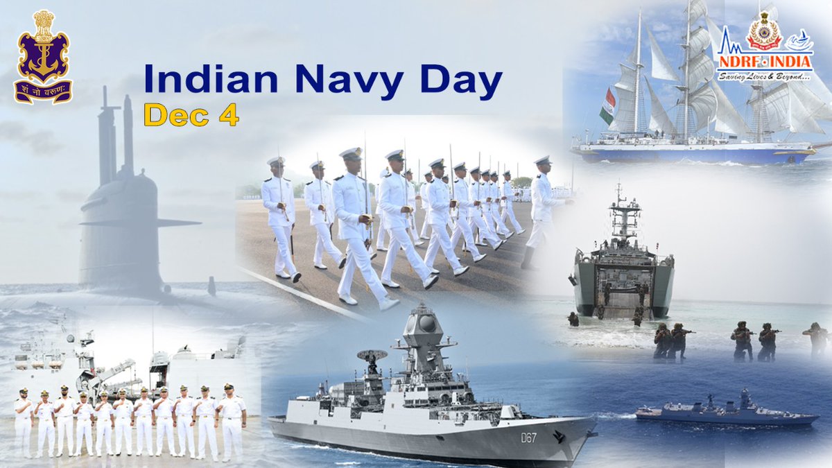 NDRFHQ's tweet photo. Director General & All Ranks of #NDRF extend greetings to the Naval Warriors, veterans & Families of the @IndianNavy on #NavyDay.
#OpsTrident
#शं_नो_वरुणः 🇮🇳 https://t.co/v2c3YiWQ1k