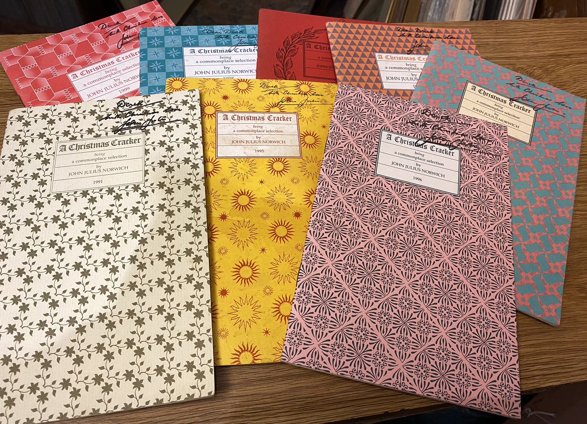 fostersbookshop's tweet photo. A nice little batch of #Christmas #Crackers by John Julius Norwich, all signed #ItsACracker #notFrankCarson https://t.co/tTwCZMM9k9