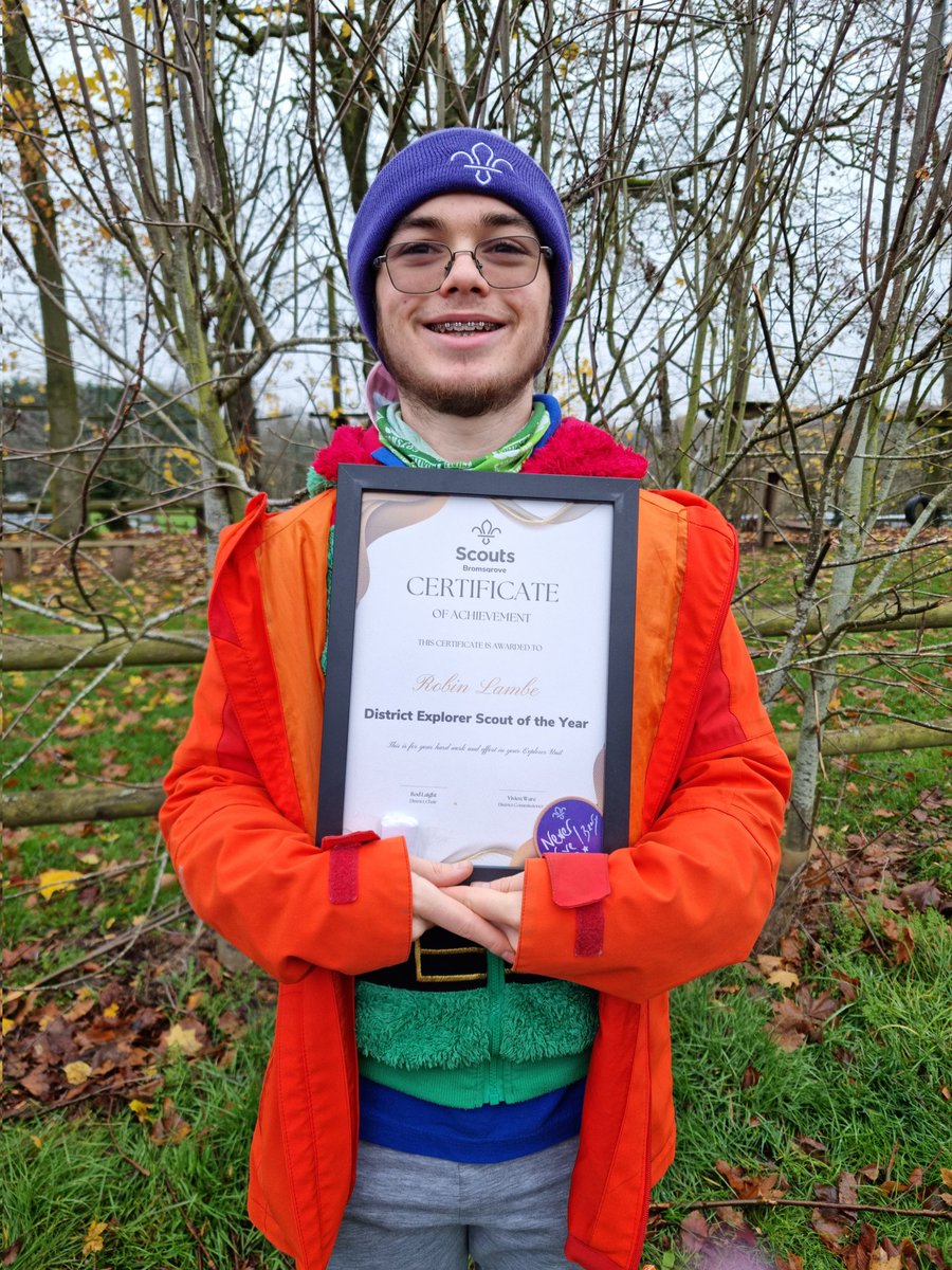 EsuSavage's tweet photo. District Explorer of the Year!! @EsuSavage @ExplorersNew @ScoutsHW @bromsgrovescout @PhilDolphin @BromsgroveADCS https://t.co/DoVkc4VYiR