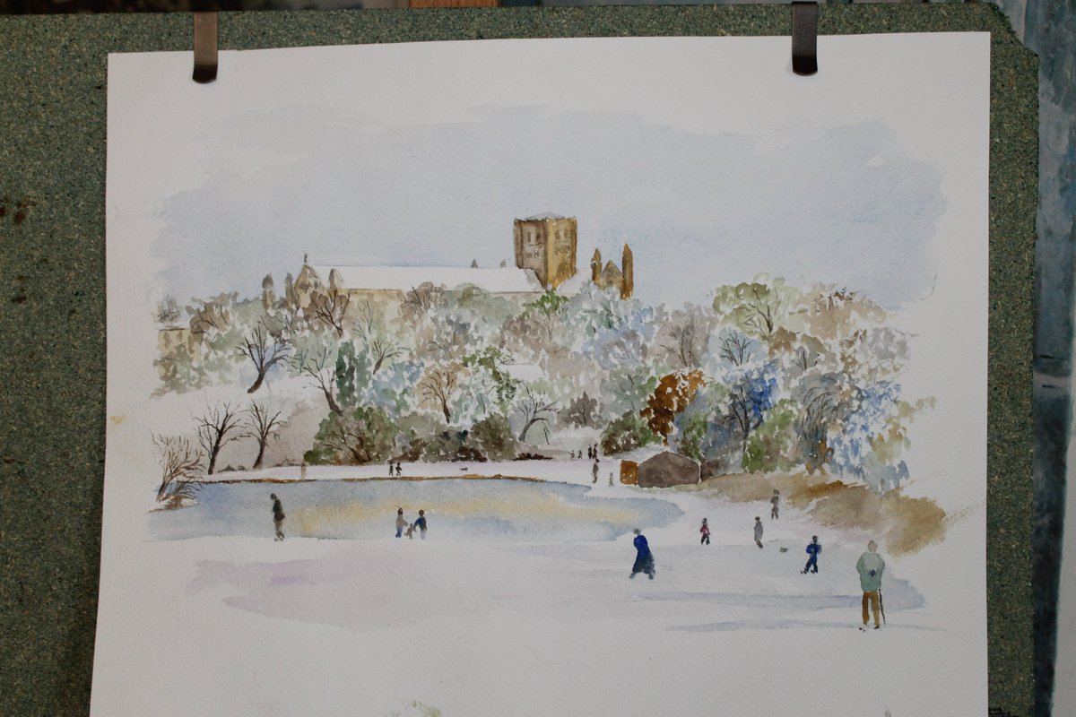 michaelhferrell's tweet photo. Just about finished I think 🧑‍🎨🎨

The Lakes in Winter, St. Albans

https://t.co/uNjxoubn7v
#St_Albans #Hertfordshire #Lake #landscape #winterfun #WinterWonderland #snowfall #Watercolour #paintingoftheday #ArtistOnTwitter #artist #art #painting https://t.co/UURNHibbzH