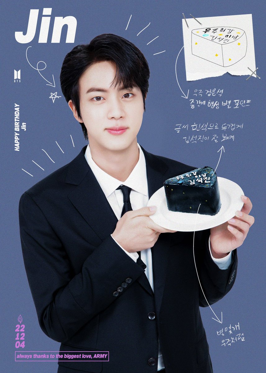 JJkcookyBtsArmy's tweet photo. Happy birthday Jin ๐ฆ๐๐๐๐๐ฅณ๐๐๐ I love๐ you so much Jin๐ฆ๐๐๐๐๐๐๐๐
#Happy_Jin_Day #TinyTanJin
#HappyBirthdayJin #BTSARMY
#HappyJINday #๋ฐฉํ์๋
๋จ
#SeokjinDay @BTS_twt
#JinDay2022
#WorldwideLegendJin
#ShiningMoonJin
#OurEternalLoveJin
#UnendingHistoryWithJin https://t.co/7m1Q2xUoPS
