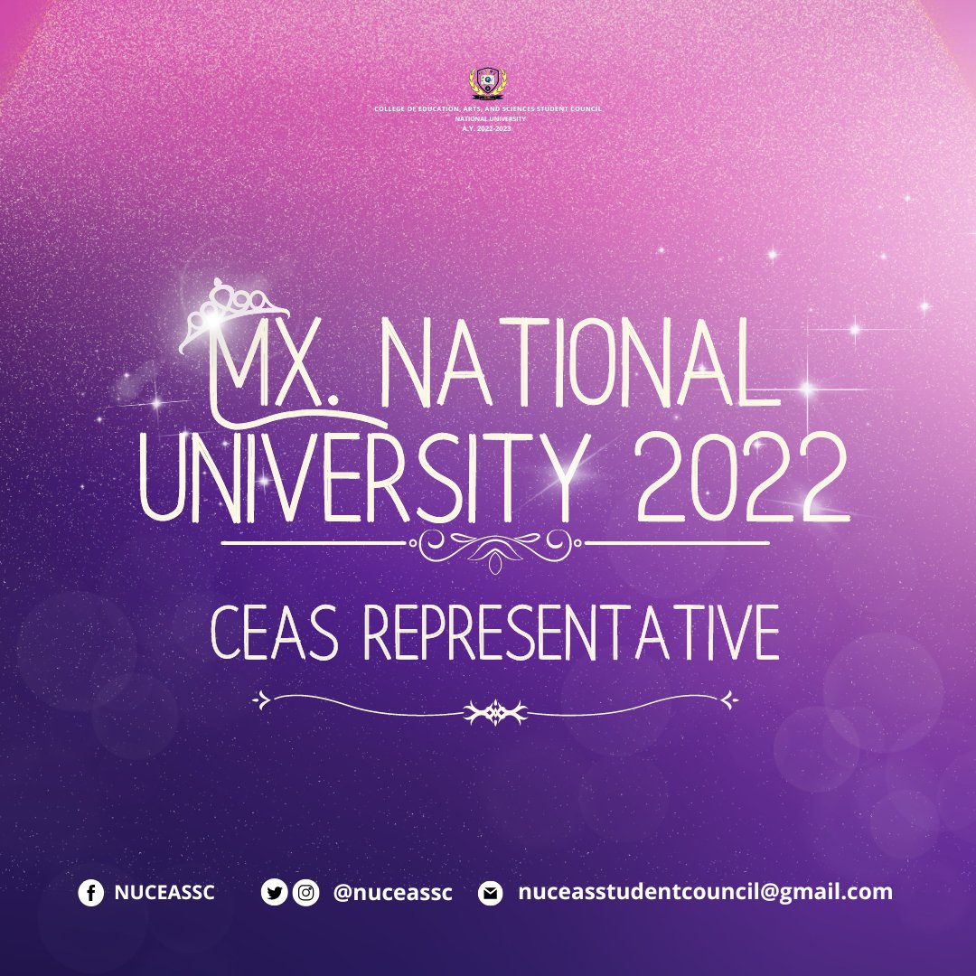 nuceassc's tweet photo. “It is time that we all see gender as a spectrum instead of two sets of opposing ideals; We should stop defining each other by what we are not, and start defining ourselves by who we are.” —Emma Watson
Ready to meet the Mx. CEAS?
#BeEnthuCEAStic
#CEASelessService
#NUCEASSC https://t.co/nu8N05xy1p