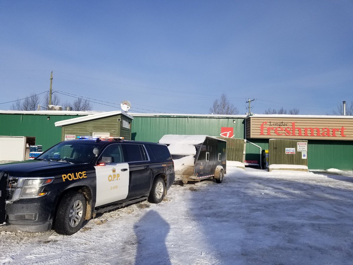 OPP_NWR's tweet photo. 14th annual #StuffACruiser event in #Greenstone another HUGE SUCCESS in support of Harvest Centre Foodbank. #GreenstoneOPP send a big #thankyou to all those who donated and our major sponsors at #GreenstoneGoldMines, #SNEMS, #DaneffsFoodMarket, Jinky's @nofrillsCA, #FreshMart ^bf https://t.co/ezRfiBSBlD