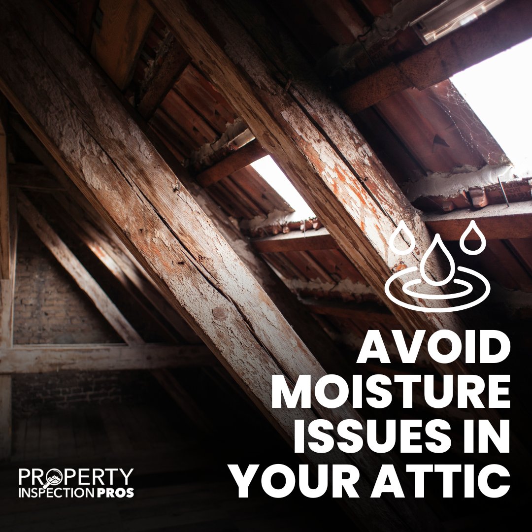 Mdinspectionpro's tweet photo. The best way to avoid moisture issues in your attic is to increase ventilation, control air infiltration, and make sure insulation is adequate and properly installed.

When was the last time you checked out the attic in your home? 🔍 
Learn more: https://t.co/l1WuQfTEnT https://t.co/LBQkayODqz