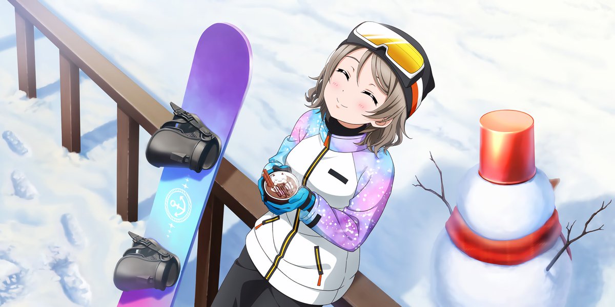 daily_watanabe's tweet photo. NEW CARD in the snow  🏂 

#渡辺曜 #ラブライブ #lovelive https://t.co/OnVheOu9WO