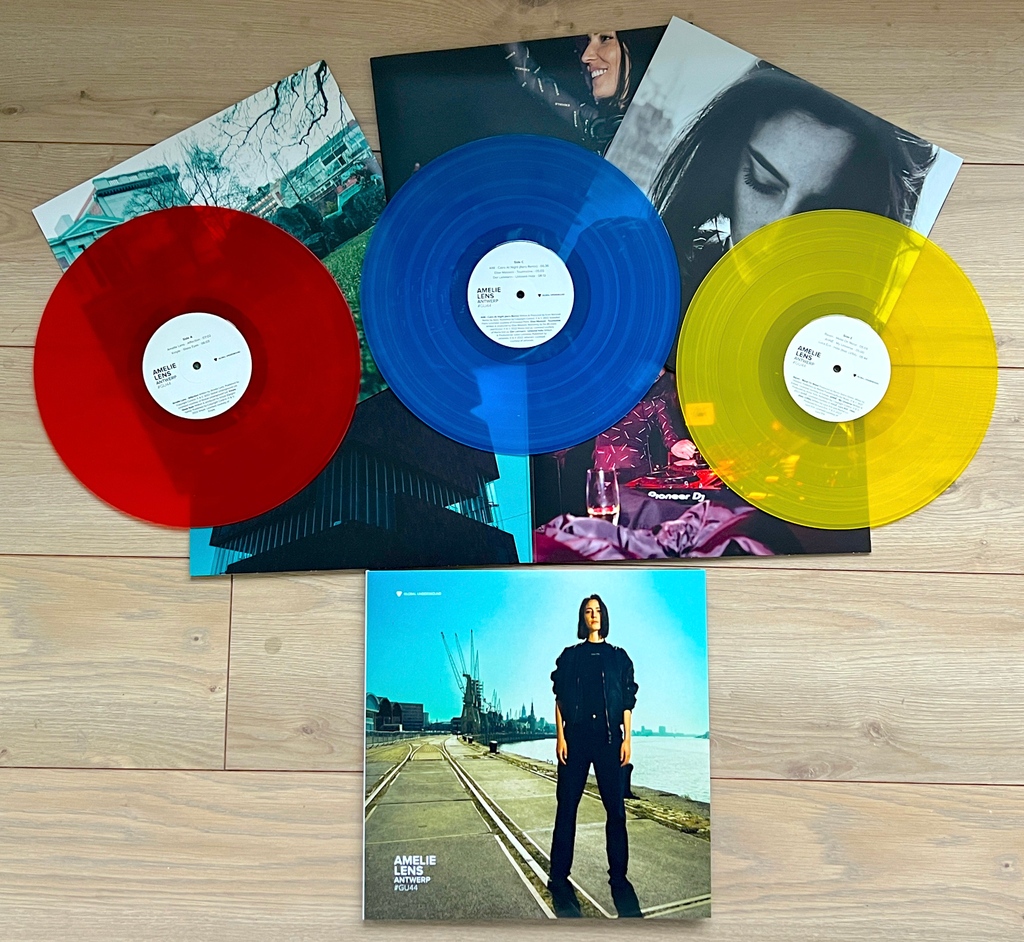 GU_Music's tweet photo. Look what's just arrived at GUHQ 🔥

Triple, coloured, transparent, heavyweight 12" vinyl from @AmelieLens for #GU44 Antwerp.

Now shipping: https://t.co/jF4vIqCsOi https://t.co/uOzmfKLNmE