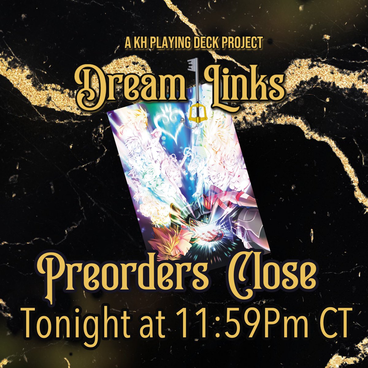 ♣ PREORDERS CLOSE TONIGHT ♣

“Believe in a world beyond what we can imagine— A world of fiction.” Master of Masters (KHUx) 

Like the MoM himself, we always have a trick up our sleeves (and a mod who can't count) so PO's close tonight at 11:59 PM CT~

♣ dreamlinks.bigcartel.com