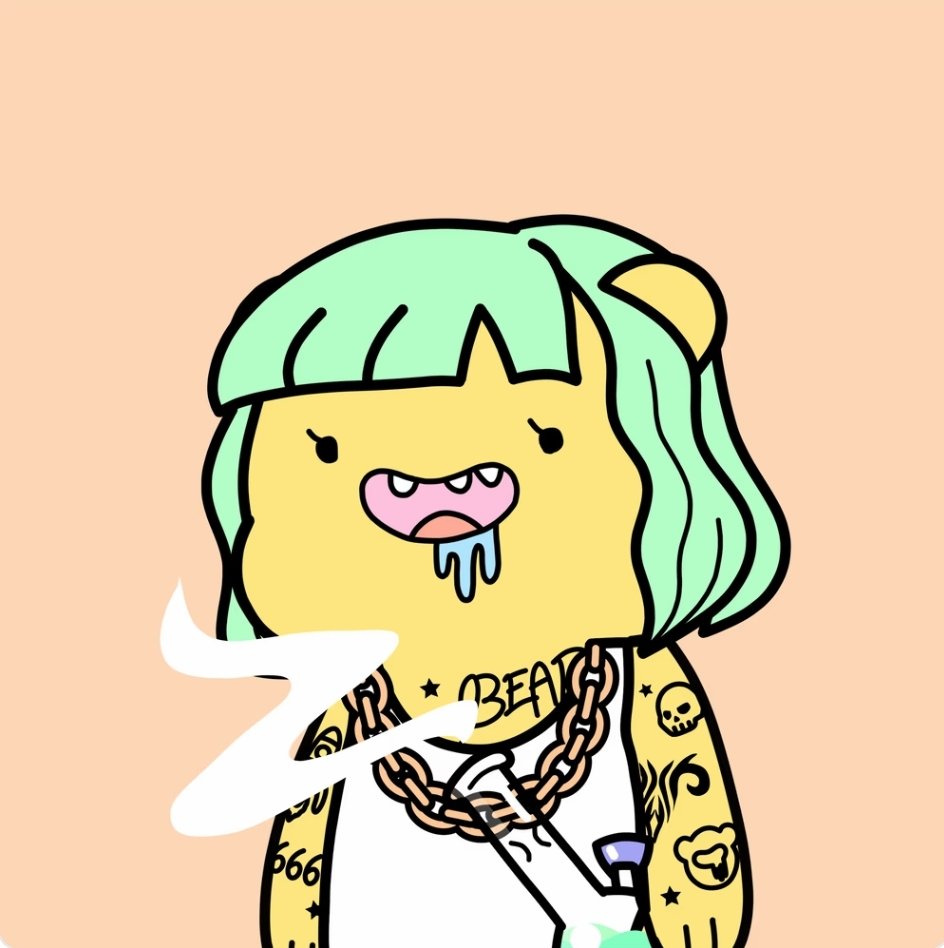 Native2Crypto's tweet photo. I'm a gangsta and so is my @CrazyBearsNFT.... Letsgooo!!!!! 😈
#PolyPeople #wakebake #bonghoots https://t.co/T7hocUED5P