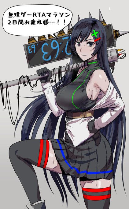 無理ゲーRTAマラソン、その名に恥じぬ無理ゲーばかりでしたが皆さん長時間本当にお疲れさまでした～!せっかくなのでESTちゃんを描かせていただきました!
#無理ゲーRTA 