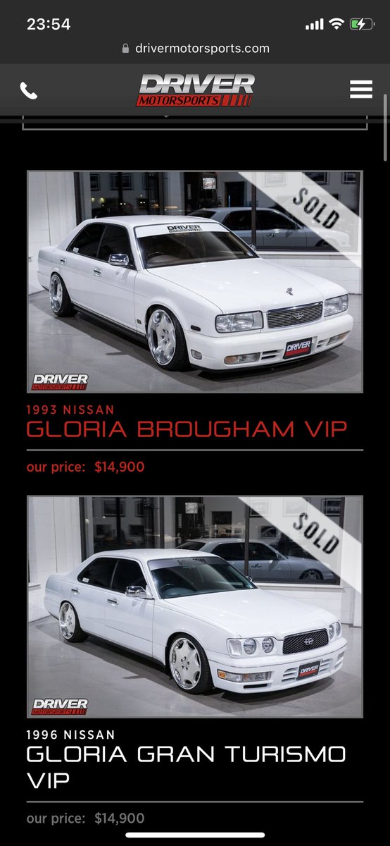 oshousandes's tweet photo. 色んな海外の中古車サイト見ても、全て完全完売。　
これ、冗談抜きで海外で凄まじい勢いでy32の人気出てませんか？、、、、、
ここまで来ると怖くなってきました。 https://t.co/rJt4O9wpDz
