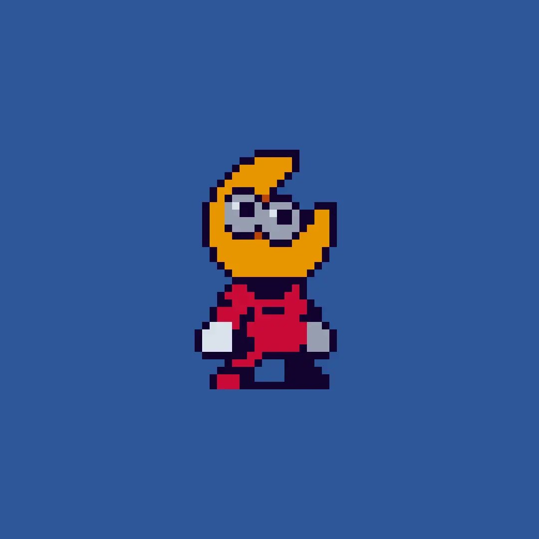 pixel_metro's tweet photo. Reimagined the character from Moonleap in another style.

Original character by @guseleprod https://t.co/fybbqya56D