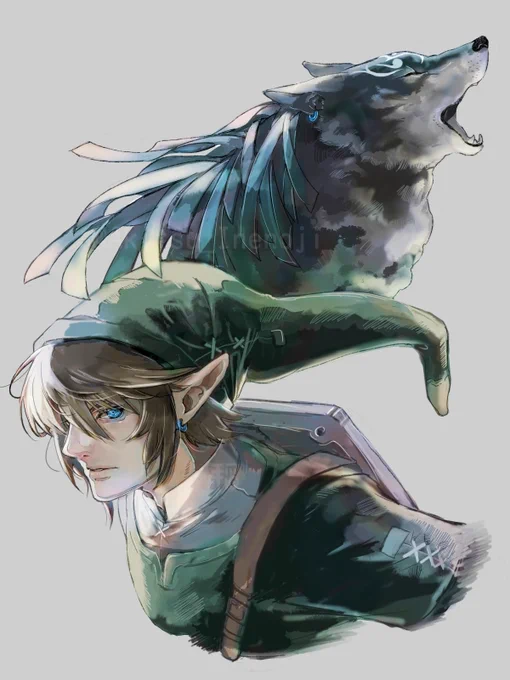 ウルフリンクとトワリン#zelda 